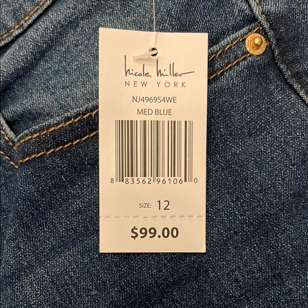 NEW by Nicole Miller High Rise Jeans - Dark Blue